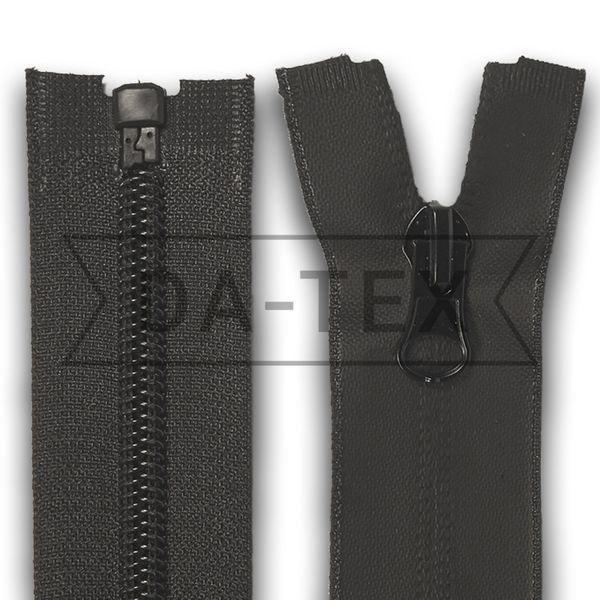 90 cm Nylon zipper #7 TPU water resistant black GCC №322