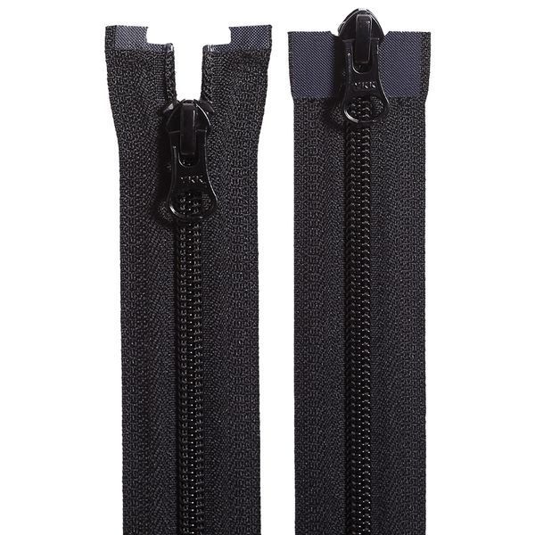 80 cm Nylon zipper No5/2 sliders O/Е YKK black
