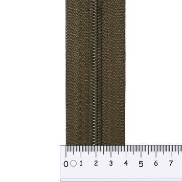 No8 (S8) nylon zipper long chain khaki GCC №514