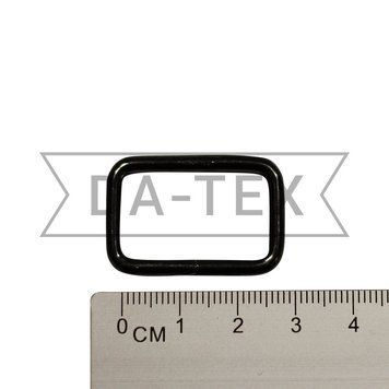 25x15 mm Metal strenghtened frame black nickel diam. 3 mm