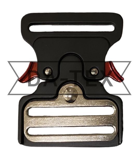 50 mm Metal buckle black red clasp