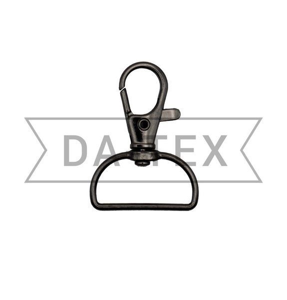 25 mm Bags` metal snap hook black nickel