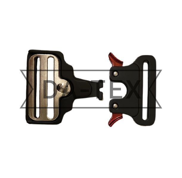 50 mm Metal buckle black red clasp