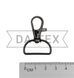 25 mm Bags` metal snap hook black nickel