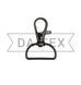 25 mm Bags` metal snap hook black nickel
