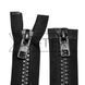 85 cm Plastic zipper #10/2 two sliders O/E black
